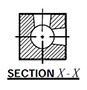 Right Angle Row Manifolds NPT Porting - Cross Section
